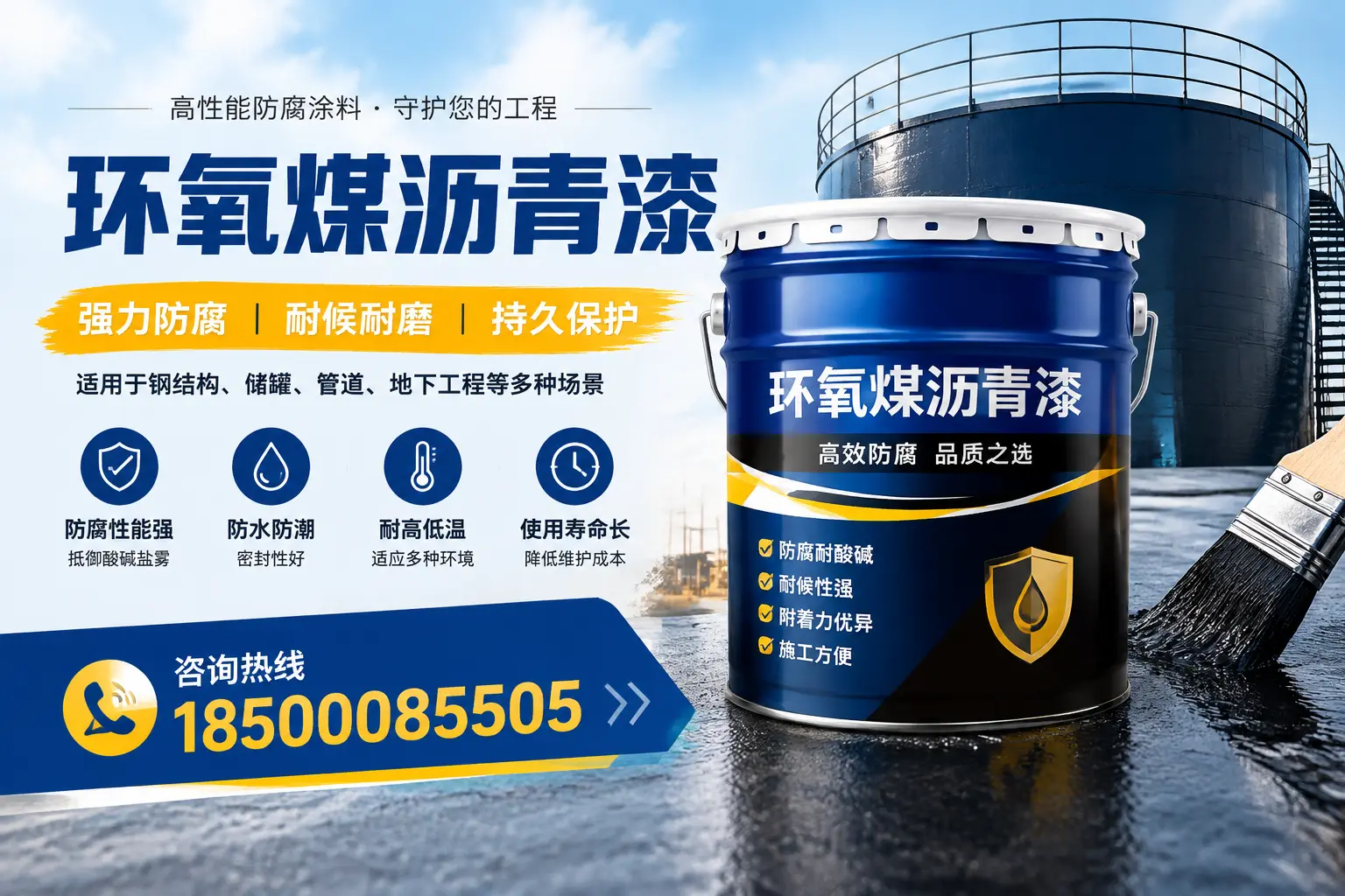 环氧煤沥青漆在工业中的应用,潮州企业的选择